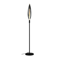 Lampa podłogowa NORDIC czarna 1xG9 klosz dymiony Candellux Studio 51-51202