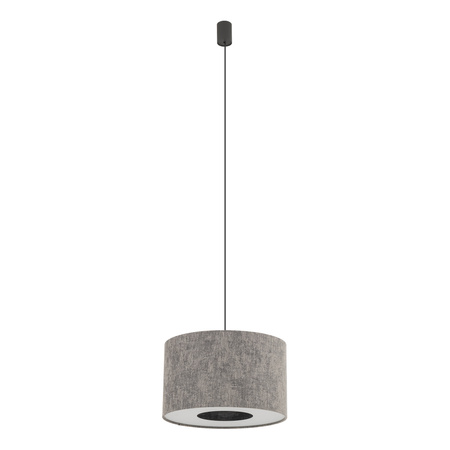 Lampa wisząca abażur z tkaniny 40cm w kolorze jedwabistego grafitu 1xE27 LAGO S Nowodvorski 11673