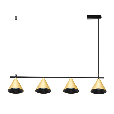 Lampa Wisząca Cone Złoty 4xGU10 Milagro ML1125
