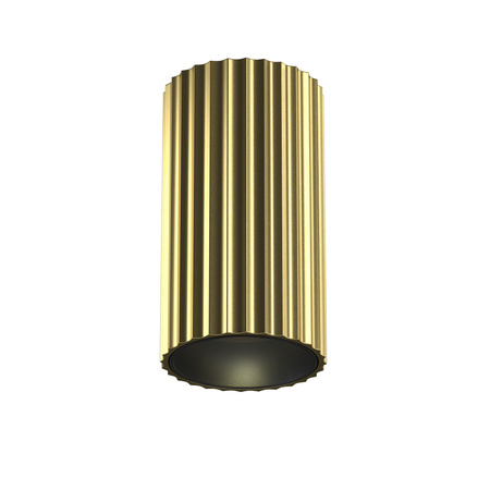 Karbowana mała tuba w kolorze mosiężnym 1xGU10 Calipso C106CL-01-GU10-BS Maytoni