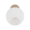 Oprawa sufitowa szklana ryflowana kula VIRLO WHITE 1XE14 Tk Lighting 11357
