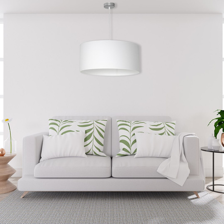 Lampa wisząca Casino biały abażur 50cm 1xE27 Milagro ML6374