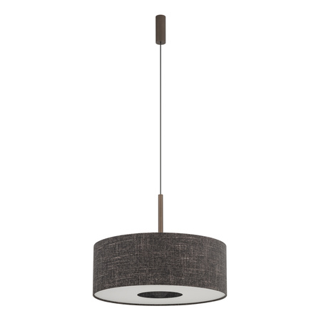 Lampa wisząca o średnicy 50cm z abażurem w kolorze czarny melanż 1xE27 AMARELA M Nowodvorski 11659