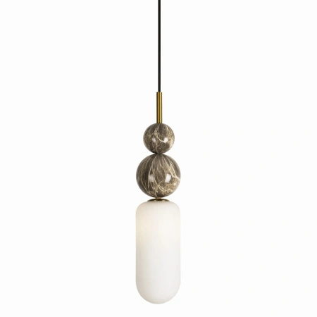 Lampa wisząca szklany klosz z ozdobnymi kulami Nova 1xG9 Maxlight P0642