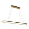 Lampa wisząca owalna Saturno 30W LED CCT Złoty Milagro ML2958