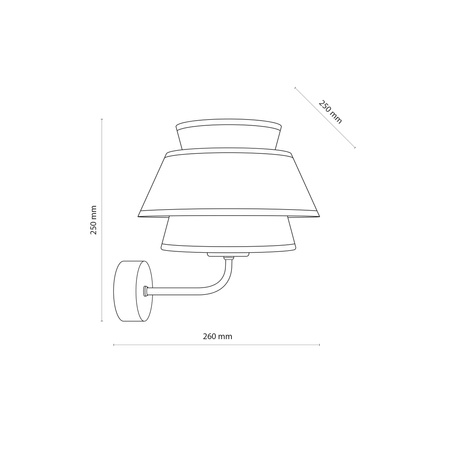 Kinkiet KALUM WOOD 1xE27 Tk Lighting 11804