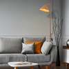 Lampa podłogowa metalowy stożek w kolorze pomarańczowym 1XE14 CONO SALMON Tk Lighting 16207