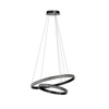 Lampa wisząca podwójny okręg z kryształkami AZALEA 60+40 3-STEP DIMM BK AZZARDO AZ6773