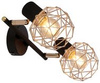 ACROBAT LAMPA SUFITOWA LISTWA 2X40W E14 CZARNY KLOSZ ZŁOTY Candellux 92-66336