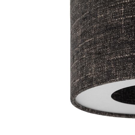 Lampa sufitowa okrągła z tkaniny w kolorze czarny melanż 23cm 1xE27 AMARELA S Nowodvorski 11657
