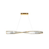 Podłużna kryształowa lampa wisząca 100cm LED 3000K Krone P097PL-L28BS3K Maytoni