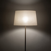 Lampa podłogowa w kolorze sabia z abażurem z tkaniny 1xE27 MAJA SABIA Tk Lighting 16180