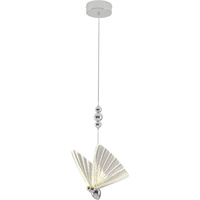 Lampa wisząca Mariposa Motyl 1 srebrna LED CCT Light Prestige LP-1715/1P CH