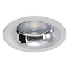 Chromowane okrągłe oczko sufitowe 8,5cm 4 barwy światła PUR 4CCT SWITCH CH Azzardo AZ6852