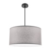 Lampa wisząca z abażurem w kolorze szarym o średnicy 40cm SHANTI 1xE27 Candellux Studio 31-38678