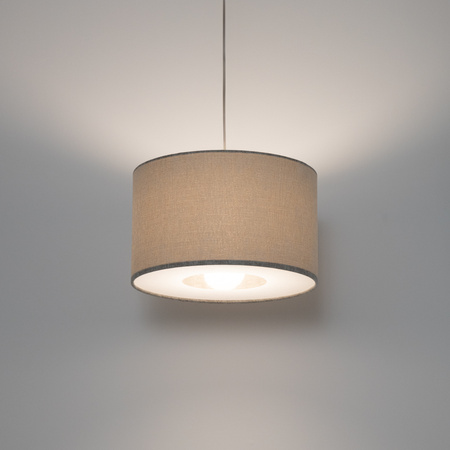 Lampa wisząca z abażurem w szarym kolorze 40cm 1xE27 CEDRO S Nowodvorski 11664