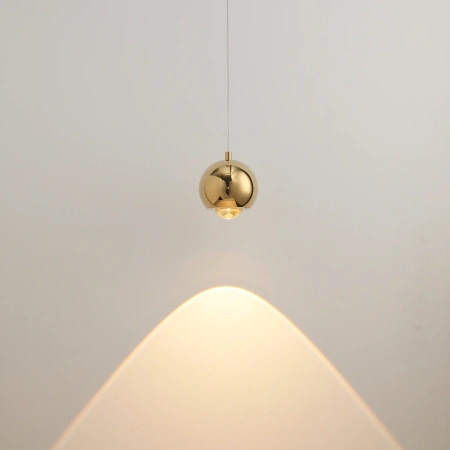 Lampa wisząca złota kula o średnicy 12cm Aurenia LED 3000K PL0122-GD Yaskr