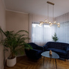 Lampa wisząca beżowa z bursztynowymi kloszami LAVA SABIA LAMPA WISZACA 9XG9 Tk Lighting 11110