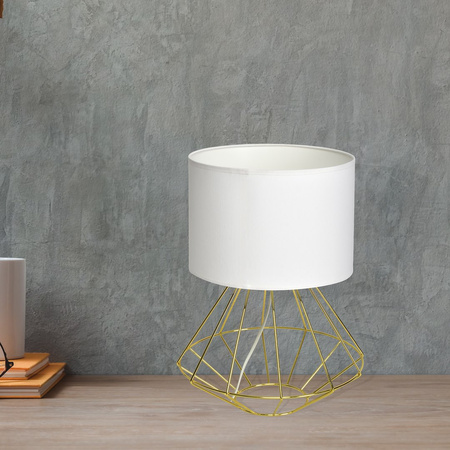 Lampa stojąca LUPO WITE/GOLD 1xE27 MLP6268
