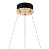Lampa wisząca Deluxe złoty okrąg kryształowy 50cm 24W LED Milagro ML2779