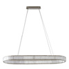 Lampa wisząca owalna LED kryształowa sterowana pilotem SPARKING PENDANT 120 CCT DIMM CH + REMOTE CONTROL AZZARDO AZ6566