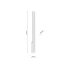 Szary kinkiet elewacyjny 61cm LINEA S LED 3000K IP65 Tk Lighting 18175