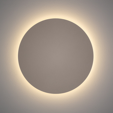 Beżowy płaski kinkiet 35cm okrągłe podświetlenie ściany RING LED L 3000K Nowodvorski 12654