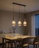 Lampa wisząca z trzema punktami światła E27 HIRO Kaja Lighting K-5886