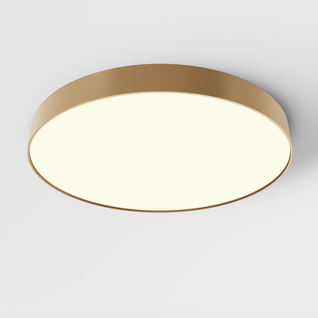 Złota matowa okrągła lampa sufitowa o średnicy 60cm LED 3000K Zon C032CL-90W3K-RD-MG Maytoni