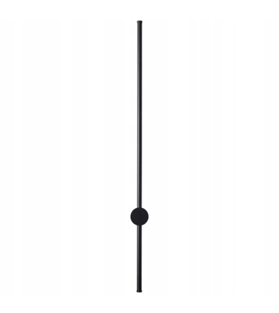 Nowoczesny czarny kinkiet 90 cm LED 3000K podświetlający ścianę 12W regulowany