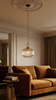 Lampa wisząca z ryflowanym, transparentnym kloszem LIRA Kaja Lighting K-6060