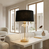 Lampa stołowa Amur czarno - transparentna 1xE27 Light Prestige LP-919/1T transparent