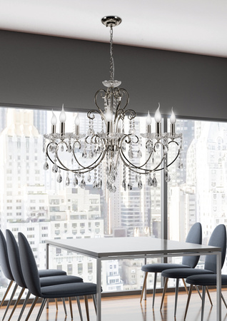 Lampa wisząca AURORA chrom VIII Candellux 38-97579