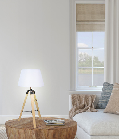 LUGANO LAMPA GABINETOWA 1X60W E27 BEŻOWY + ABAŻUR O TYM SAMYM INDEKSIE Candellux 41-31136