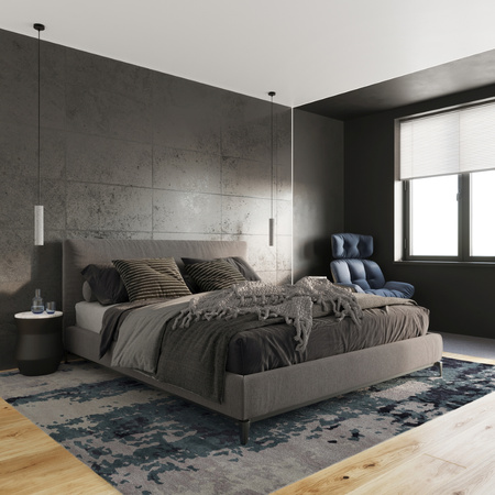 Lampa wisząca LUVO 1 beton Sollux SL.0653