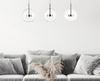 Lampa wisząca ENCELADUS LED potrójna chrom Zuma Line P0428-03J-B5AC