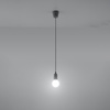 Lampa wisząca DIEGO 1 szara Sollux SL.0575