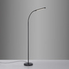 Czarna lampa podłogowa LED ze zmienną barwą światła i giętkim ramieniem ELLY Just Light 11031-18