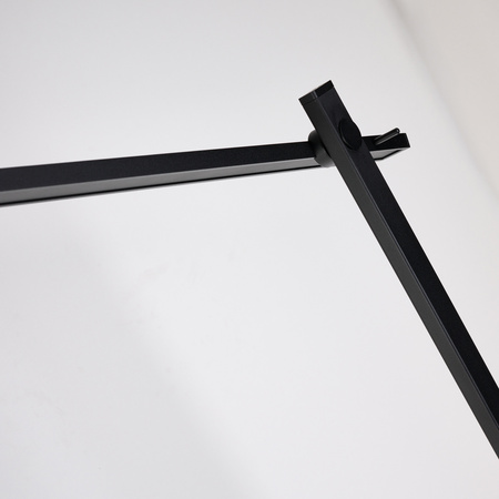 Czarna lampa podłogowa LED ONTARIO XL FLOOR DIMM SWITCH BK Azzardo AZ7300