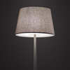 Lampa podłogowa beżowa z abażurem w jedwabisto szarym kolorze 1xE27 TUTOIA Nowodvorski 11683