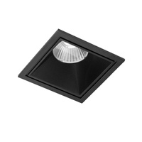 Czarna kwadratowa wpuszczana oprawa 9cm x 9cm LED OKOS 10W CCT SWITCH BK AZZARDO AZ5992