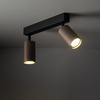 Podwójna listwa sufitowa z ryflowanymi brązowymi tubami TUNE BROWN 2XGU10 Tk Lighting 16147