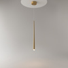 Lampa wisząca pojedyńczy sopel w kolorze mosiądzu Cascade MOD132PL-L6BSK Maytoni