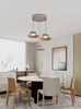 Lampa wisząca trójka okrągła Gubbio kaszmirowa Aviano Lighting 5060-313