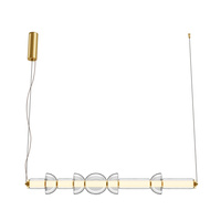 Podłużna szklana lampa wisząca 98cm LED 3000K Cosmo MOD210PL-L39BS3K Maytoni