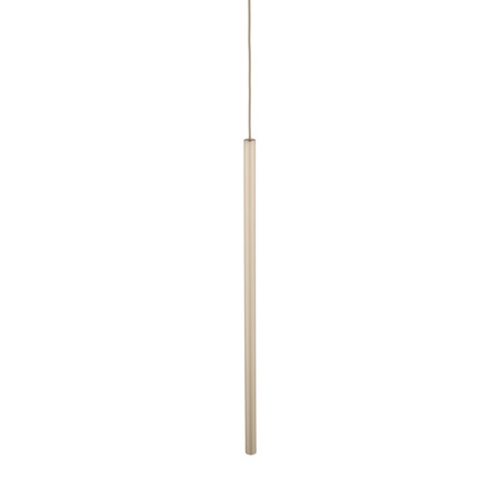 Lampa wisząca cienka ryflowana rurka FERRO SABIA CHAMPAGNE 750 1xG9 Tk Lighting 11424