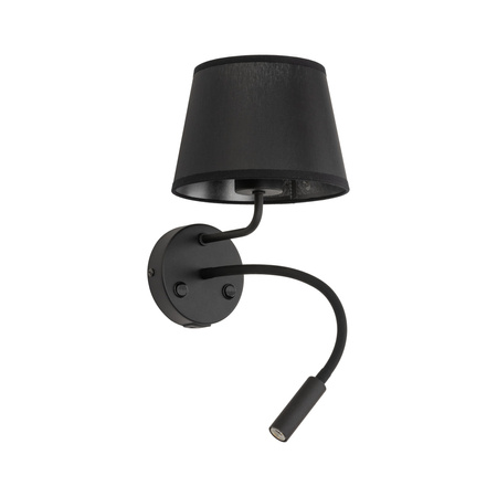 MAJA BLACK KINKIET  2 E27+ G9 + USB TK Lighting 10203