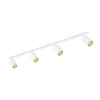 Lampa sufitowa biała listwa podtynkowa 4 ruchome tuby AMIS WHITE 4xGU10 Tk Lighting 10813