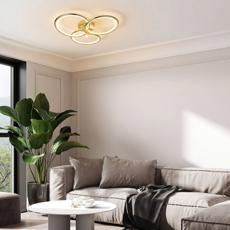 Plafon Azina 3 złote pierścienie LED Light Prestige LP-4852/3C GD