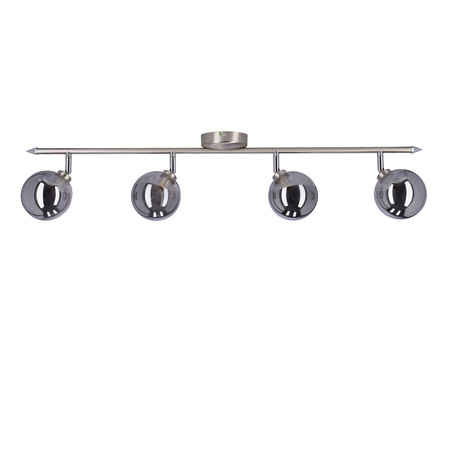 RODIA LAMPA SUFITOWA LISTWA SATYNOWY 4X40W G9 KLOSZ GRAFITOWY Candellux 94-20994